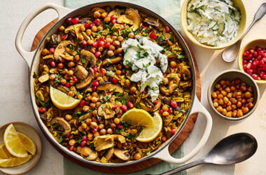 Masala mushroom biryani