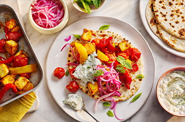 Paneer traybake